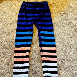 K-DEER high waist stripe capris